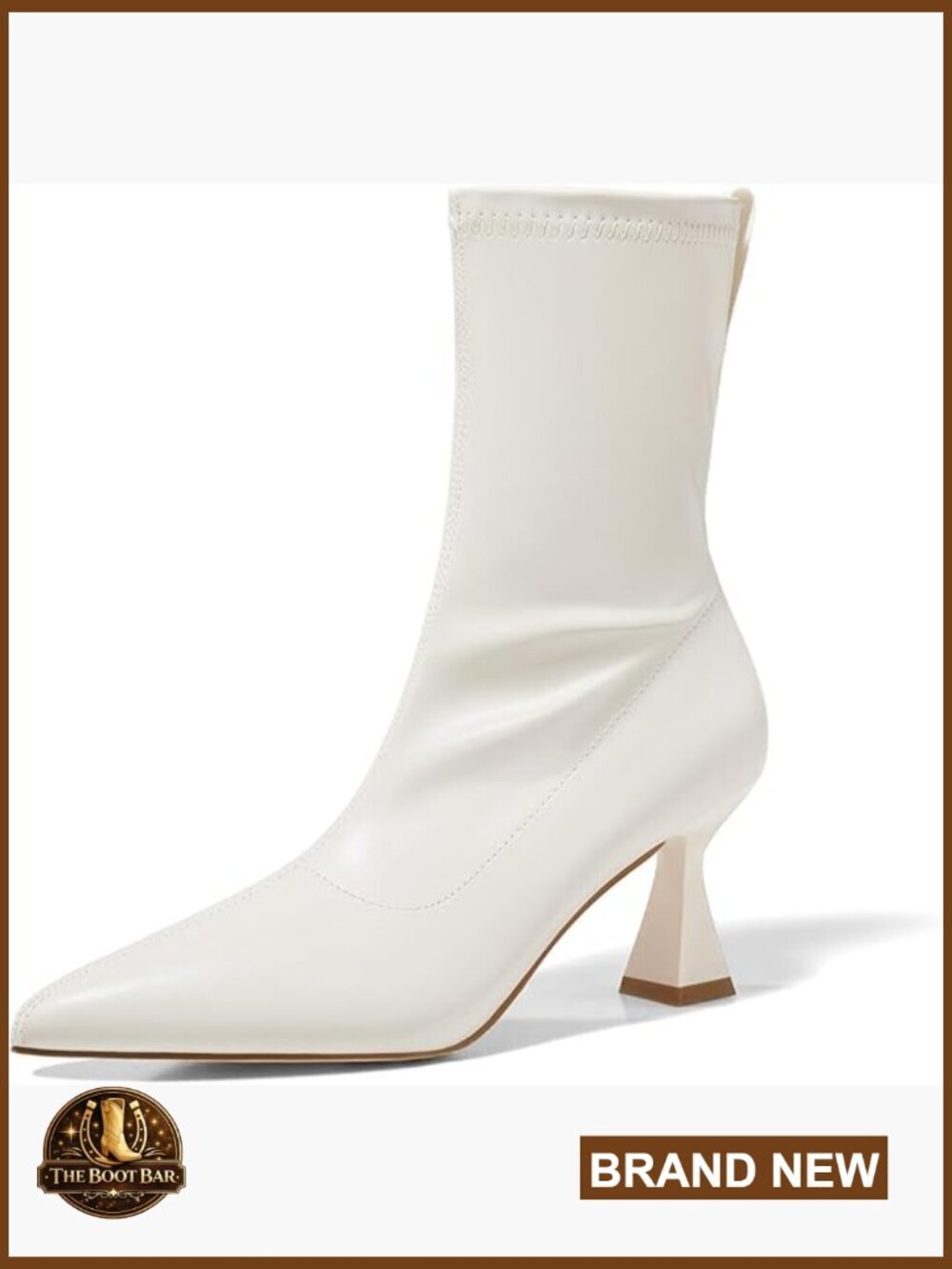 Pointed Toe Kitten Heel Ankle Booties Side Zipper Office Dress Shoes